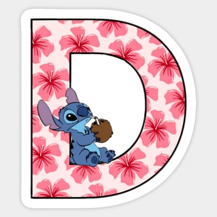 Stitch letter Sticker